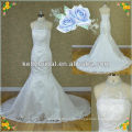 Popular mermaid style high qaulity lace wedding with lace up back